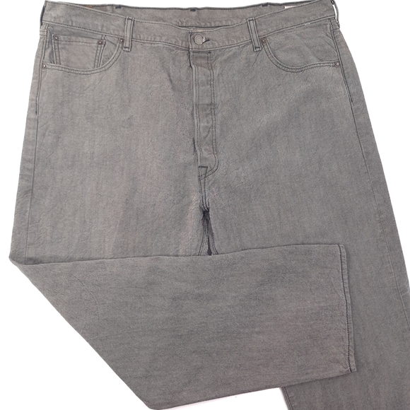 Levi's Original 501 Men's Jeans Black White Button Fly - Sz 46x32 (Meas 44x32) - Picture 2 of 10